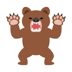 威嚇する熊　Threatening Bear