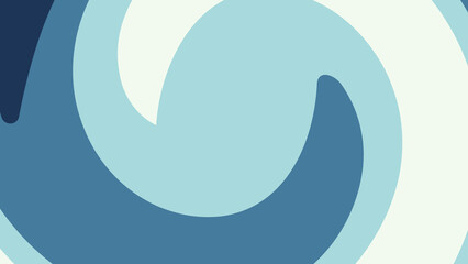 Abstract Blue Swirl Background with Fluid Circular Motion and Minimal Modern Design in Cool Tones