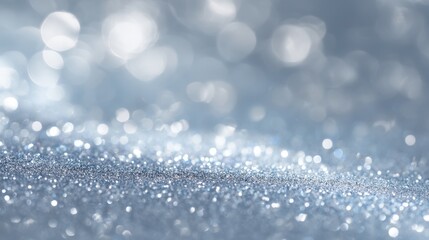 Obraz premium This image features a soft focus with a sparkling bokeh effect, creating a dreamy atmosphere. The cool tones evoke a serene, calming vibe.