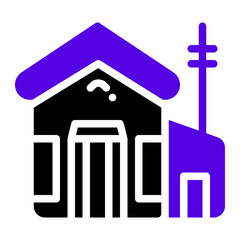 house icon two tone color