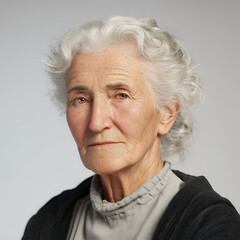 Italian Old Woman Professional Portrait