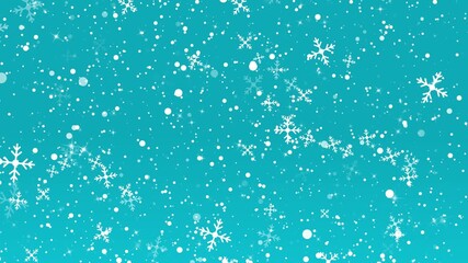 abstract christmas background seamless loop. Merry Christmas greeting video card. falling snowflakes and stars, 4K video background. flashing christmas lights, Shimmering Glittering Particles - Powered by Adobe