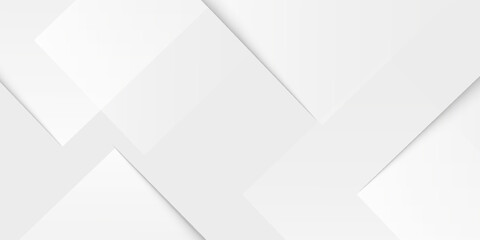 Obraz premium Modern abstract white backdrop with elegant shape design. Abstract white geometric shape background.