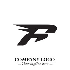 Car Running Fast Logo Symbol in Black on the White Background with Dynamic Speed Design