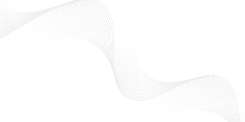 Abstract vector background with black wavy lines. Fluid vector shaped background. Abstract smooth wave on a white background.