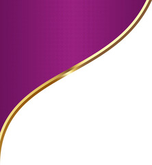 Purple and Gold Islamic Arch Frame Illustration