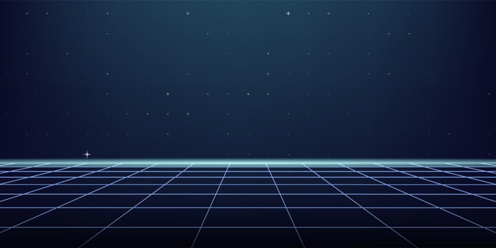START NEW GAME .press start button .pixel art .8 bit game. retro game. for game assets in vector illustrations. Retro Futurism Sci-Fi Background. glowing neon grid. and stars from vintage arcade comp
