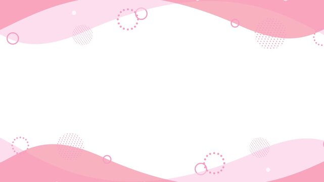 Simple and pop frame background of waves and geometry