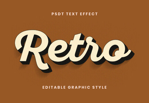 Beige And Black Retro Gas Station Text Effect Script Vintage Font