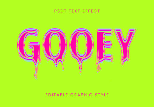 Melting Liquid Drip Text Effect