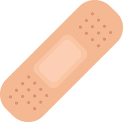 Adhesive bandage for wound care and first aid kit inclusion vector