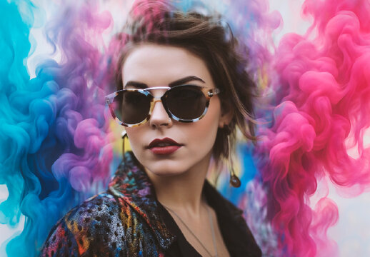 Colorful Realistic Smoke Dispersion Photo Effect