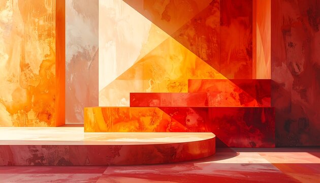Abstract Geometric Architectural Design.