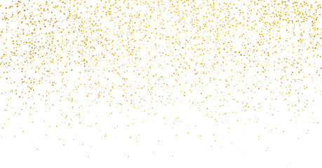 Festive gold background framed by glittering foil splatter border with a luxurious sparkle effect, for luxury holiday cards, celebration banners and elegant invitations or event decorations.