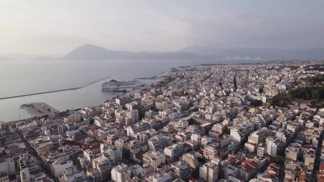 Aerial of Patras city