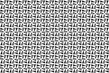 Texture seamless pattern with triangles, monochrome seamless pattern.