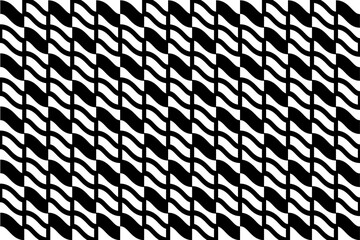 Black and white optical illusion pattern.
