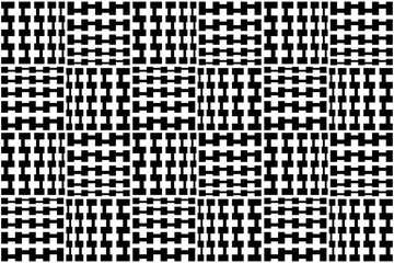 Black and white optical illusion pattern.