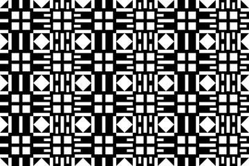 Seamless rug, carpet geometric monochrome pattern.