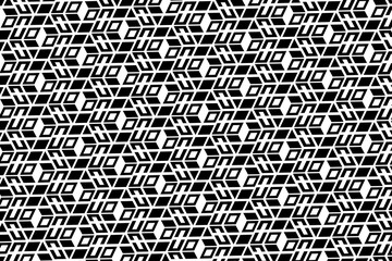 Abstract decorative monochrome geometric background