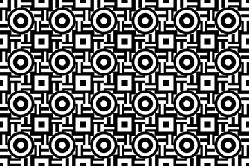 Seamless rug, carpet geometric monochrome pattern.