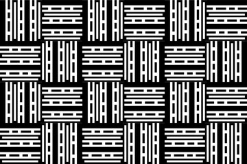 Abstract seamless line art pattern with vertical and horizontal lines.