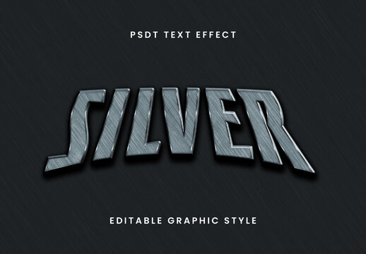 Silver Text Effect