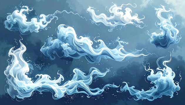 Abstract Flowing Cloudscape.