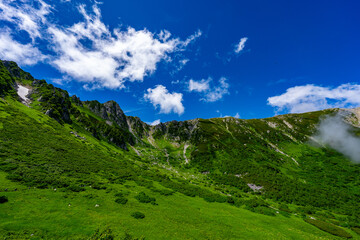 8月の千畳敷カールの風景