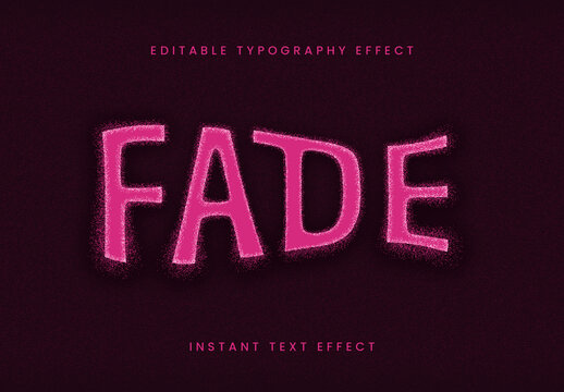 Pink Noise Blur Text Effect Fade Distorted Font