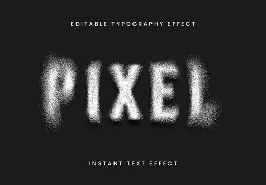 Dust Grain Text Effect