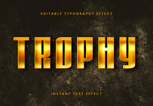 Gold Cinematic Text Effect Metallic Shiny Font