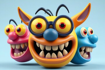 funny cartoon monster