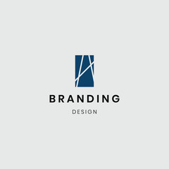 Flat design Letter shape a logo