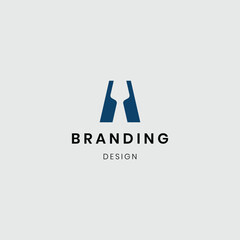 Branding letter A logotype