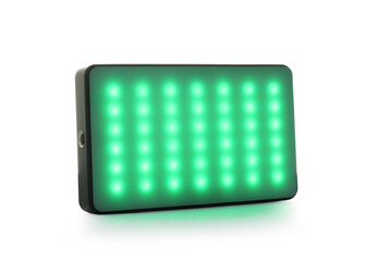 One stylish LED lamp isolated on white