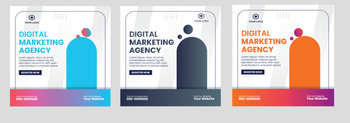 Digital marketing agency and corporate template. Template for Business and Creative