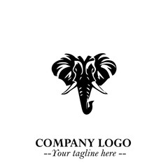 Majestic Elephant Logo Symbol with Elegant Minimalist Design and Powerful Modern Style
