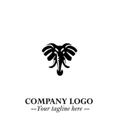 Majestic Elephant Logo Symbol with Elegant Minimalist Design and Powerful Modern Style