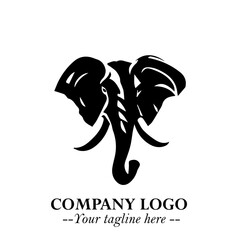 Majestic Elephant Logo Symbol with Elegant Minimalist Design and Powerful Modern Style
