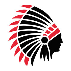 Naklejka premium American eagle head with USA flag colors vector illustration, Head of American eagle, flag, usa, america, icon, sign, traditional, culture, festival, celebrate.