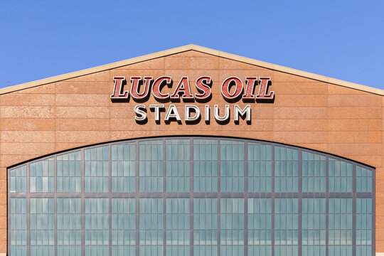 Indianapolis, IN, USA - October 20, 2025: Lucas Oil Stadium is home to the NFL&rsquo;s Indianapolis Colts football team, as well as hosting other events.
