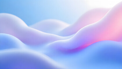 Abstract flowing waves with soft pastel colors and modern aesthetic