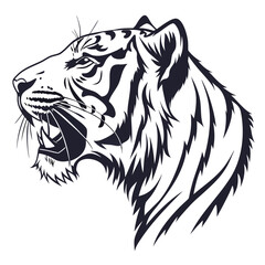 tiger head vector