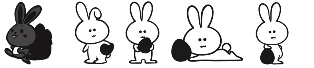 Collection of Easter Rabbit and Bunny