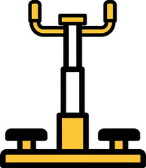Twister exercise machine vector isolated on white background