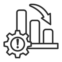 Risk Management Icon Single Vector Collection 