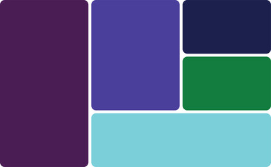 Colorful Assortment of Flat Geometric Shapes and Labels