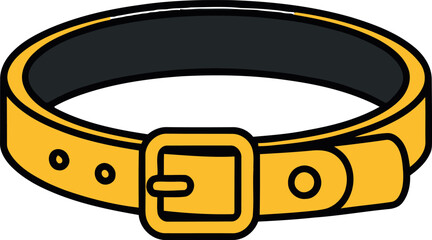 Yellow mans belt vector
