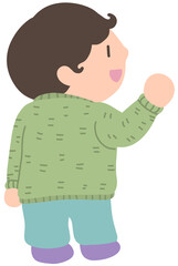 서 있는 뒷모습